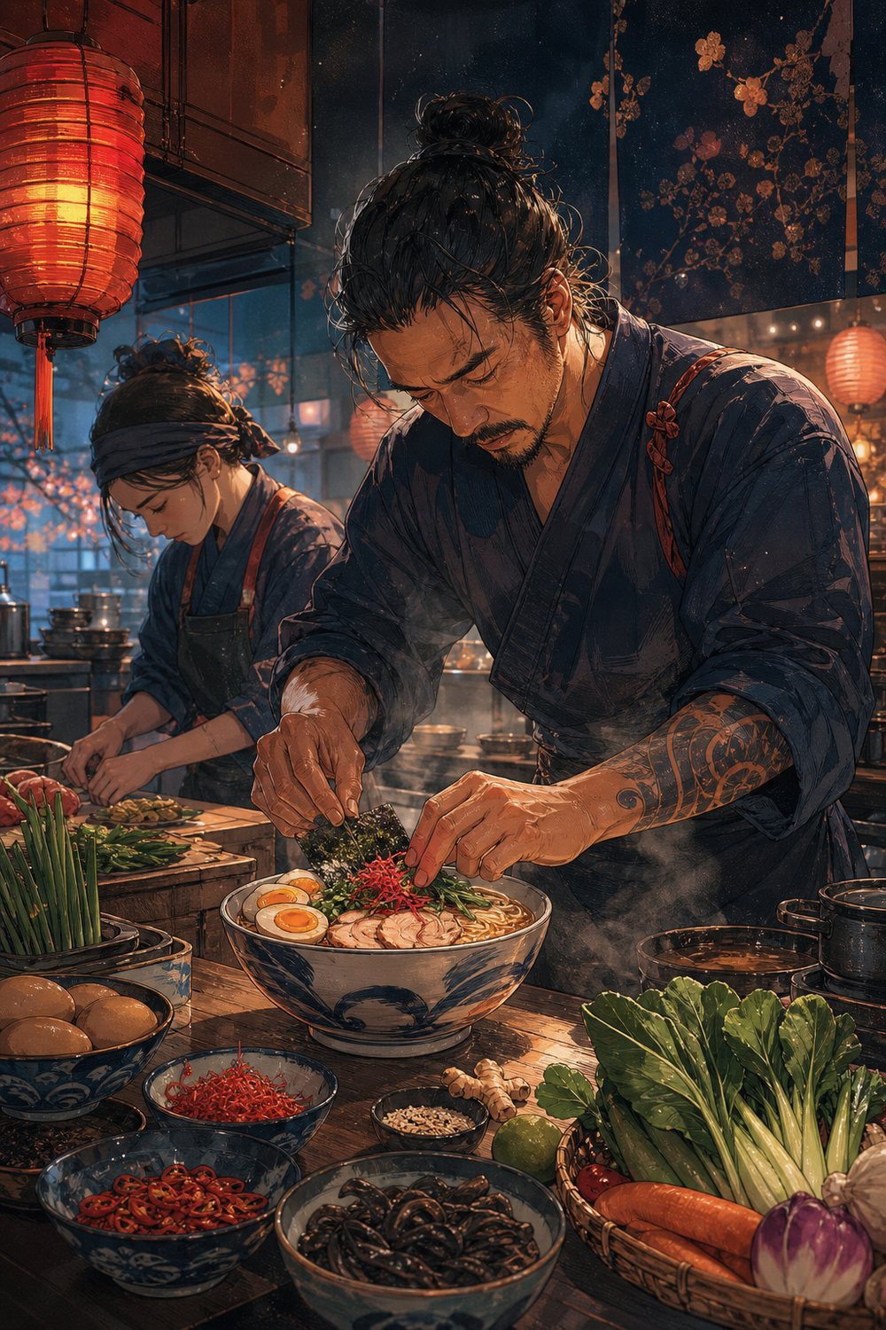 Illustration originale : Mangas & recettes